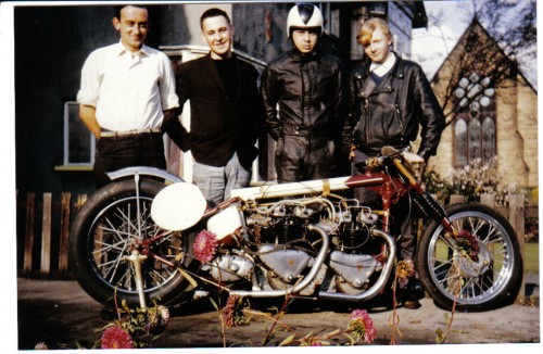 Pete Williams (centre right), Sam Green (centre left), Pete Luecock RHS and the late Norman Bonnett LHS.jpg