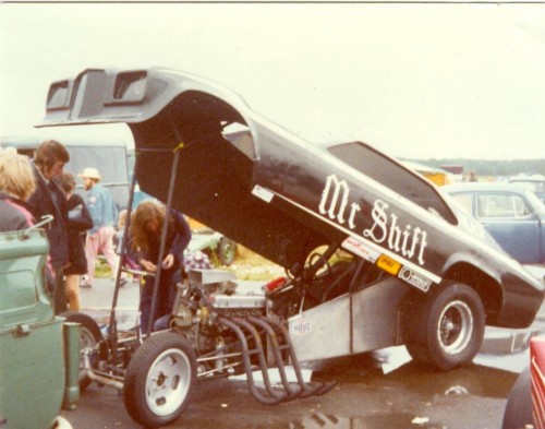 Original Mr Shift, with 3.5 Rover. Body by Pat Cuss.