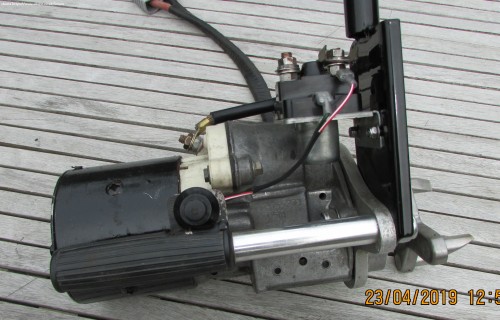 Close up of starter motor
