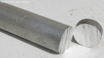 Aluminium bar being cut