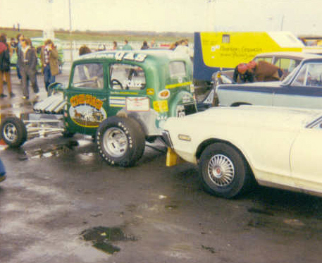 Barry Sheavills in the altered days, not sure what the push car is
