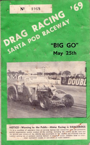 Santa Pod Programe May 1969