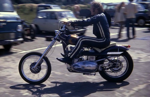 Tom Quinn on Tony Thacker's Chopper 1970