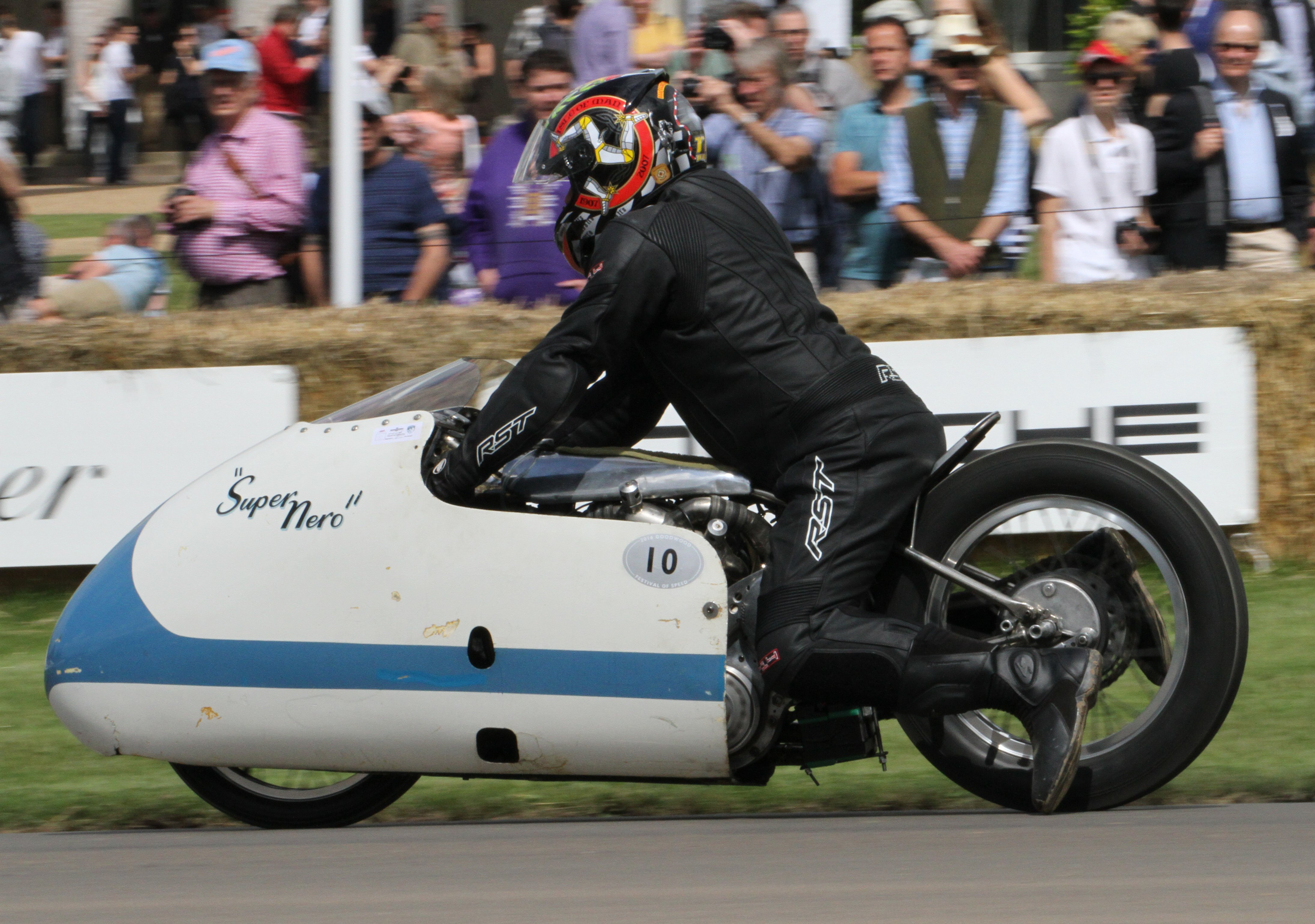 Heading to the start line area under its own power